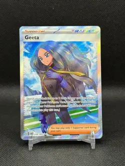 Pokemon 2023 Geeta 218/197 Obsidian Flames Ultra Rare NM - Image 1