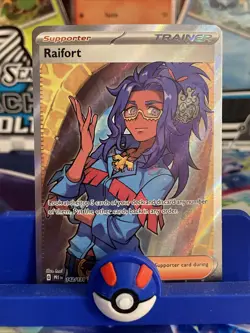 Pokemon Prismatic Evolutions Raifort 142/131 Ultra Rare Full Art NM - Image 1