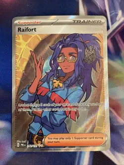 Pokemon Prismatic Evolutions Raifort 142/131 Ultra Rare Full Art NM - Image 2