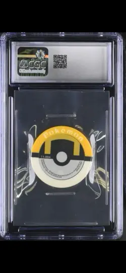 CGC 7.5 NEAR MINT + Battrio Pokemon Japanese Arcade Chip / Coin! Raikou Holo - Image 2