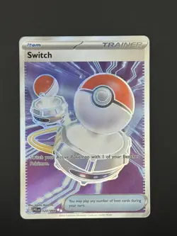 Switch 123/094 Full Art Trainer Holo ultra rare Pokemon TCG Phantasmal Flames - Image 1