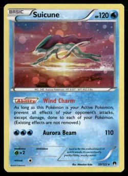 Suicune - 30/122 (Cosmos Holo) 030/122 Blister Exclusives Pokemon TCG - Image 1