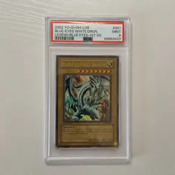 Yu-GI-Oh - PSA 9 1st Edition LOB-001 Blue Eyes White Dragon - North American - Image 1