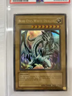 Yu-GI-Oh - PSA 9 1st Edition LOB-001 Blue Eyes White Dragon - North American - Image 3