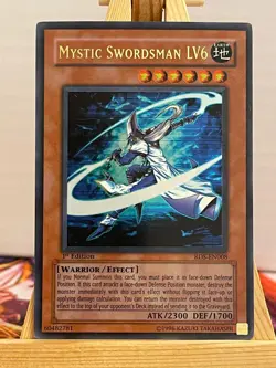 Mystischer Schwertkampfer LV6 RDS-EN008 1st Ultra Rare Englisch VG YUGIOH - Image 1
