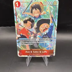Ace & Sabo & Luffy Alt Art OP13-007 Carrying On His Will One Piece TCG - Image 1