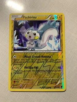 Pokemon 2013 Near Mint NM Pachirisu 37/116 Plasma Freeze REVERSE Card - Image 1