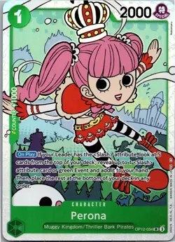 One Piece Card Game - Perona OP12-034 SR Englisch Karte TCG Anime Manga - Image 1