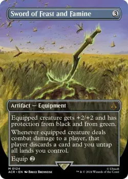 MTG English Sword of Feast and Famine (Borderless) NM Foil - Image 1