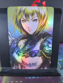 Clare Claymore Art Card Rare Holo Collectible Anime Manga CCG NM - Image 1