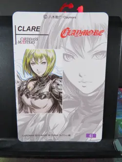 Clare Claymore Art Card Rare Holo Collectible Anime Manga CCG NM - Image 3