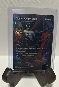 Magic: The Gathering Venom, King in Black Borderless Foil Marvel Universe Etern… - Image 1
