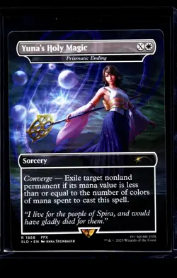 2025 MTG Magic the Gathering SLD Secret Lair Borderless #1868 Yuna's Holy Magic - Image 1