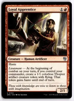 Loyal Apprentice NM DRC Commander: Aetherdrift MTG - Image 1