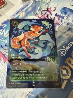 Lorcana Winterspell Tod Knows All The Tricks Enchanted Near mint Pack Fresh - Image 1