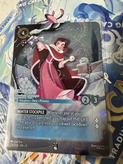 Lorcana Winterspell Belle Snowfield Strategist Enchanted Near mint Pack Fresh - Image 1