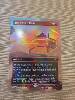 MTG Fire Nation Turret (Borderless) - Avatar: The Last Airbender Foil Rare - Image 1