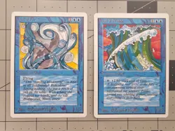 MTG ⭐ Unlimited ⭐ Wall of Air & Wall of Water ⭐ Vintage Legacy ⭐ NM - Image 1