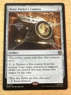 PETER PARKER'S CAMERA x1 mtg NM-M Marvel's Spider-Man 1 Rare - Image 1