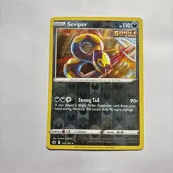 Pokemon - Seviper 102/198 - Reverse Holo Rare - Chilling Reign - Image 1