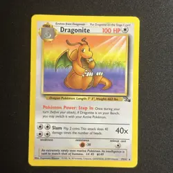 Dragonite 19/62 | Fossil | Non-Holo Rare | Pokemon TCG Vintage | Lightly Played - Image 1