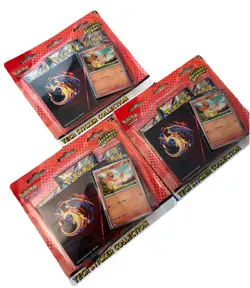 Pokemon Ascended Heroes Tech Sticker Collection Charmander Sealed Lot of 3 - Image 1