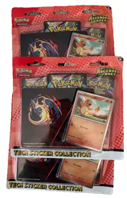 Pokemon Ascended Heroes Tech Sticker Collection Charmander Sealed Lot of 3 - Image 2