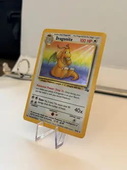 POKEMON! FOSSIL UNLIMITED! DRAGONITE! HOLO RARE! 4/62 LP CONDITION! - NM/M - Image 2
