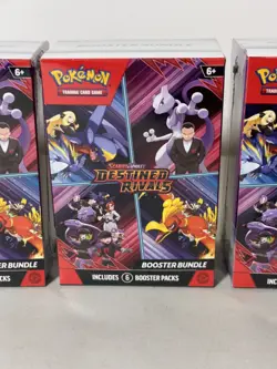 Destined Rivals Booster Bundle Pokemon Scarlet & Violet Lot Of 4 - READY TO SHIP - Image 2