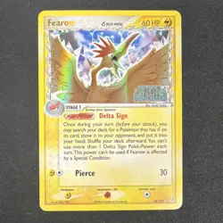 Pokemon Fearow 18/100 EX Crystal Guardians Reverse Holo Uncommon Delta Species - Image 1