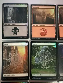 Magic The Gathering Marvel’s Spider-Man 15 Card Lot Foil Land Cards - Image 2