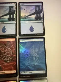 Magic The Gathering Marvel’s Spider-Man 15 Card Lot Foil Land Cards - Image 4