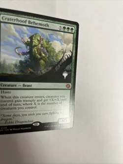 Craterhoof Behemoth Promo Pack Card #0138 MTG LP - Image 2