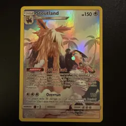 Pokemon Stoutland TCG Cosmic Eclipse Holo Card 248/236 Secret Rare - Image 1