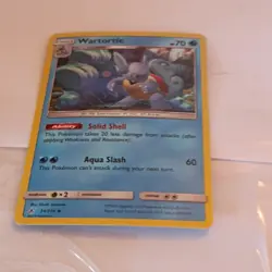 Pokemon Wartortle Promo Holo 34/214 Sun & Moon Card 70 HP Stage 1 Aqua Slash - Image 1