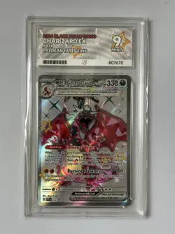 Pokemon TCG Charizard EX SVP074 Black Star Promo Card Ace Grading Mint 9 - Image 1