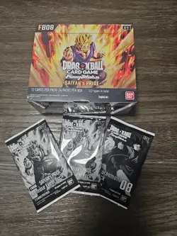 Dragon Ball Fusion World Card Game - Saiyans Pride - FB08 Booster Box (24 Packs) - Image 1