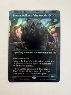 Lumra, Bellow of the Woods (Borderless) (0342) Bloomburrow Foil - Image 1