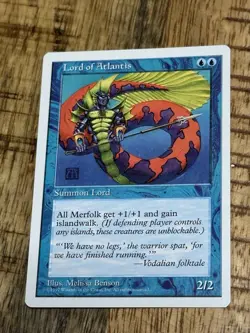 MTG Lord of Atlantis 5th Edition Near Mint Regular Vintage Old School Magic - Image 1