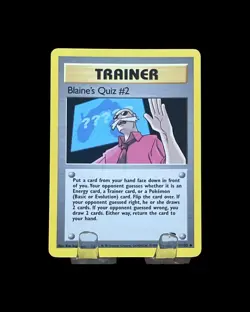 Pokemon TCG Blaine's Quiz #2 Gym Challenge 111/132 Unlimited MP - Image 1