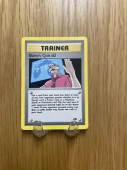 Pokemon TCG Blaine's Quiz #2 Gym Challenge 111/132 Unlimited MP - Image 2