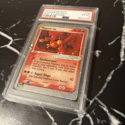 2003 POKEMON EX RUBY & SAPPHIRE MAGMAR EX-HOLO 100/109 PSA 6 - Image 2
