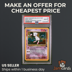 PSA 8 NM-MT / 2000 Pokemon Black Star Promo #9 Mew Holo - Pokemon League - Image 1