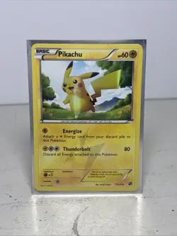 Pokemon Secret Rare Pikachu Black and White 115/114 Free Ship MP-HP - Image 1