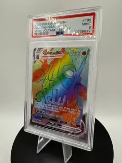 2020 Pokemon SWSH Vivid Voltage Coalossal Vmax Full Art Secret #189 PSA 9 - Image 3