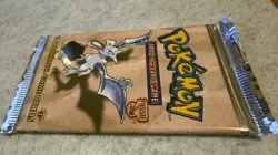 Fossil Set 1st Edition Booster Pack 21.02g Aerodactyl Sealed Pokemon WOTC New - Image 2