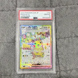Pokemon Pikachu ex 122/106 SV8 Super Rare Holo Japanese PSA 10 - Image 1