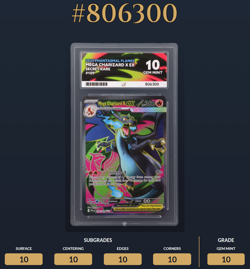 Pokemon TCG Charizard EX 109/094 SR English Graded Ace 10 Gem Mint Perfect Subs - Image 3
