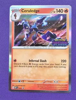 Ceruledge MEP 014 Phantasmal Flames Stamped Prerelease Pokemon Tcg Mep014 LP - Image 1