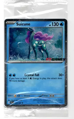 2025 Pokemon PFL EB Games Stamped promo ENG Suicune Rare #26 - Image 1